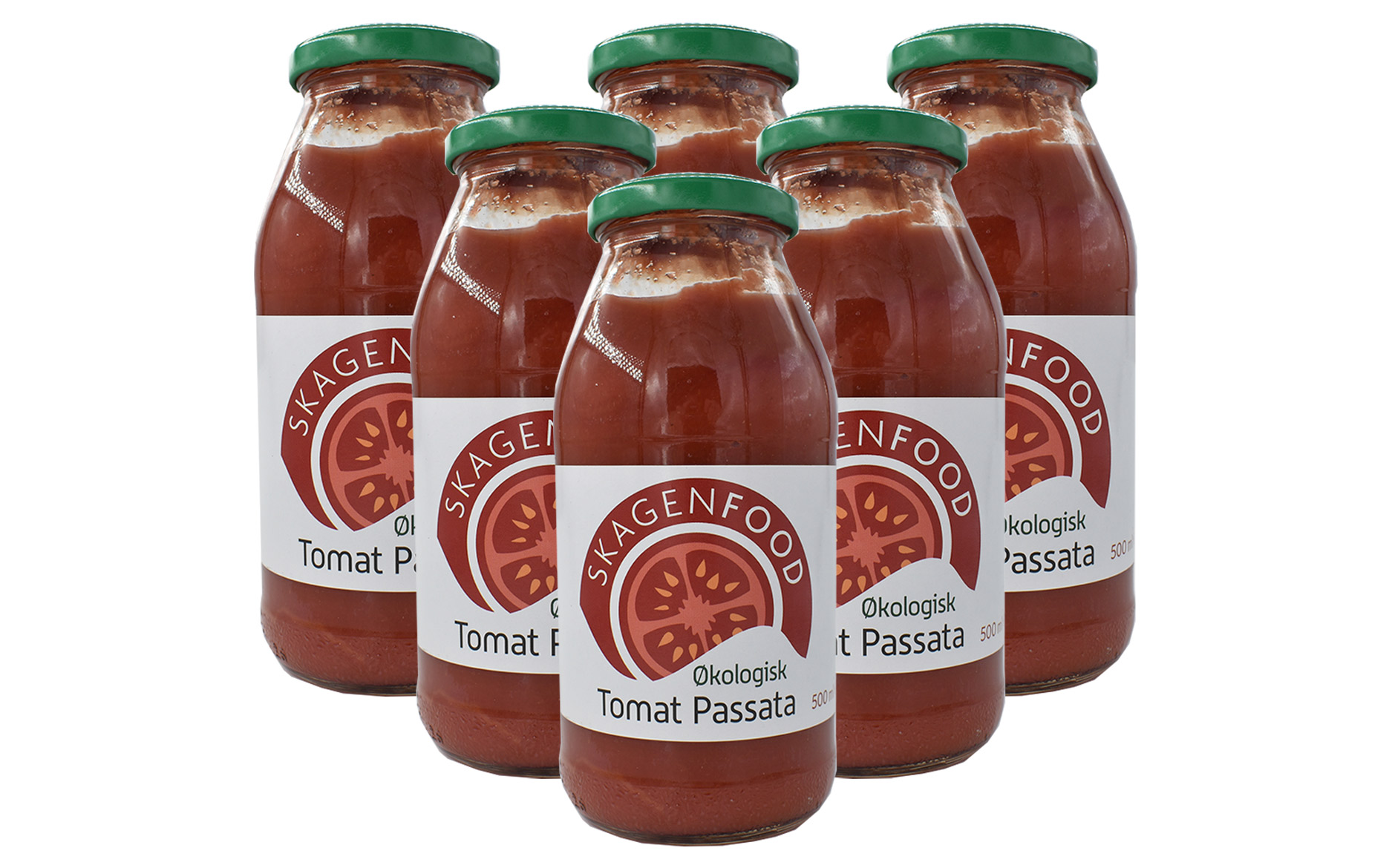 Skagenfood Tomat Passata, 6 stk., Skagenfood Tomat Passata, 6 stk.