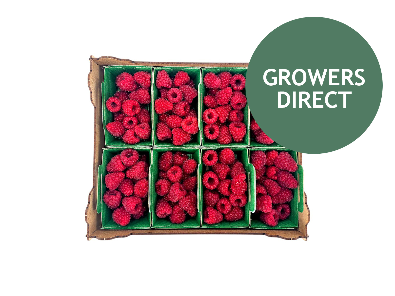 Hindbær kassen 1 kg, Hindbær kassen 1 kg