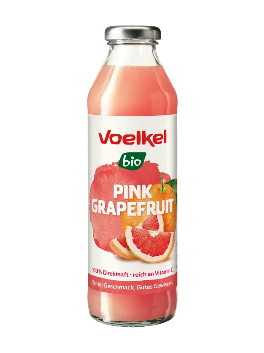 6 stk, Pink Grapefrugtsaft - Voelkel, 6 stk, Pink Grapefrugtsaft - Voelkel